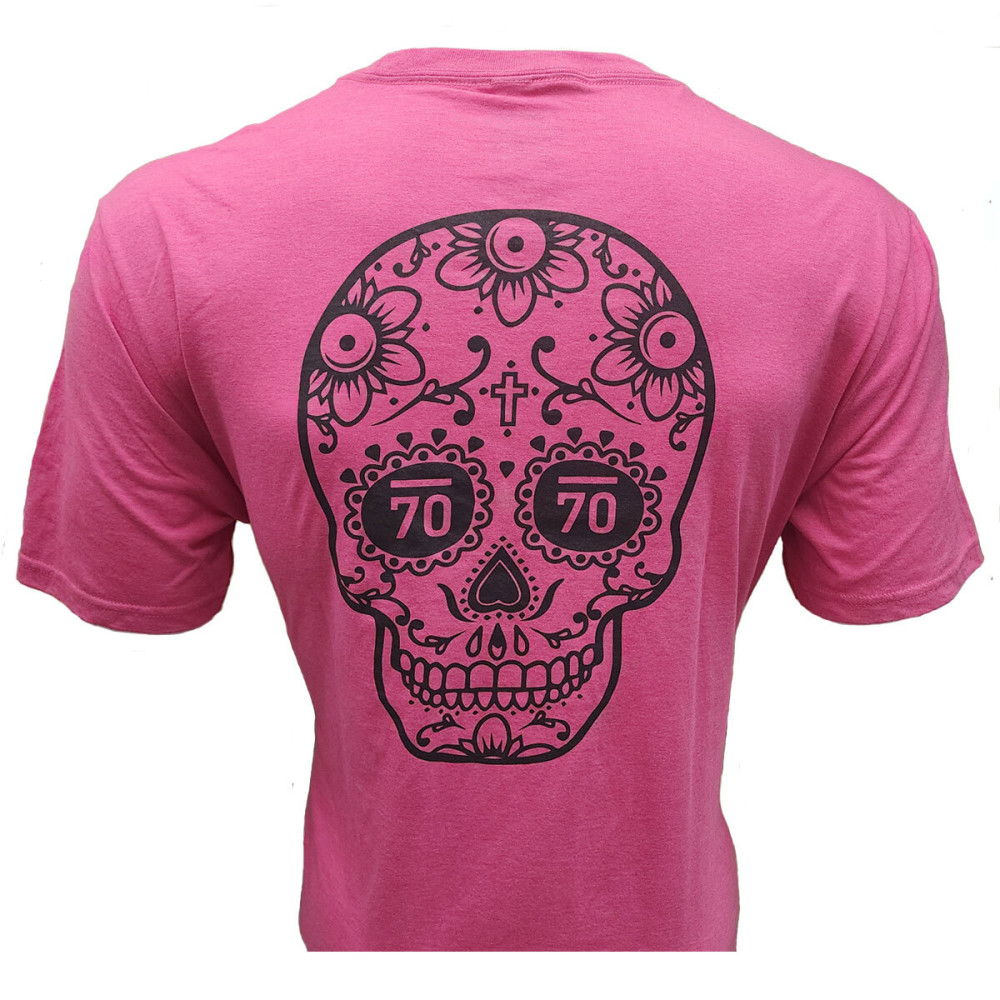 Sugar Skull Print Men's Golf Shirts