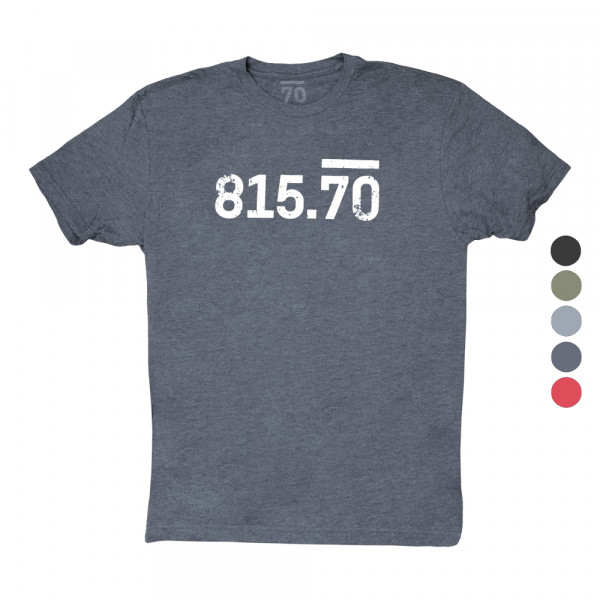 The Area Code Series Tee - 815 Colors