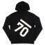 The Crooked Hoodie Back Black