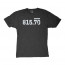 The Area Code Series Tee - 815 Charcoal Front