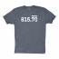 The Area Code Series Tee - 815 Navy Front