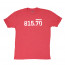The Area Code Series Tee - 815 Red Front