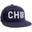 The CHI70 Flat Brim Fitted Cap Navy Front