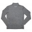 The Lightweight Zip Pullover Light Gray Back