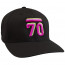 Sub 70 The Miami Vice Curved Brim Fitted Cap Black Front