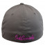 Sub 70 The Miami Vice Curved Brim Fitted Cap Dark Gray Back