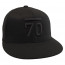 The Paradigm Flat Brim 2.0 Fitted Cap Black Front