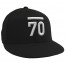 The Paradigm Flat Brim 2.0 Fitted Cap Black/White Front