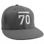 The Paradigm Flat Brim 2.0 Fitted Cap Dark Gray Front