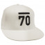 The Paradigm Flat Brim 2.0 Fitted Cap White/Black Front
