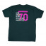 Neon Colors Tee Black Forest Back