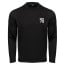 The Stretch Crew Pullover Black Front