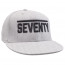The Seventy Flat Brim Fitted Cap Heather Gray/Black Front