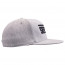 The Seventy Flat Brim Fitted Cap Heather Gray/Black Side