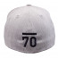 The Seventy Flat Brim Fitted Cap Heather Gray/Black Back
