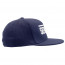 The Seventy Flat Brim Fitted Cap Dark Navy/White Side