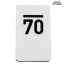 Sub 70 Scorecard - Yardage Book Cover White Ostrich
